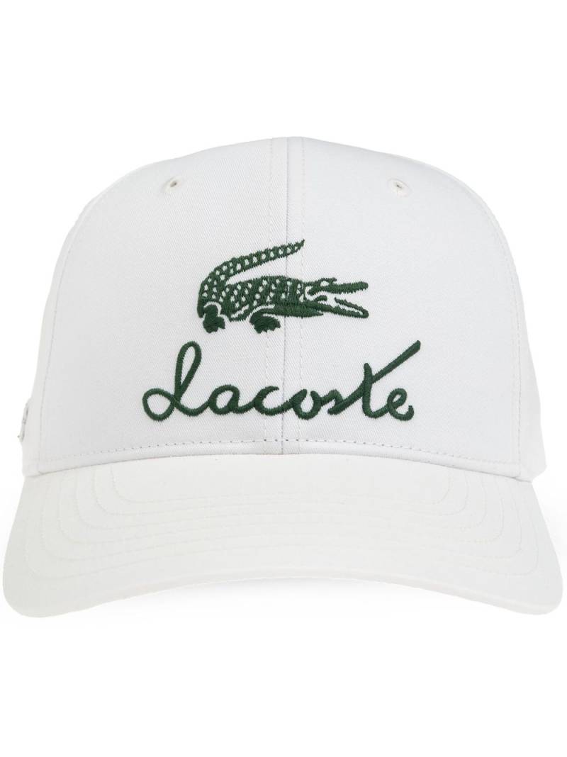 Lacoste logo-embroidered cap - White von Lacoste