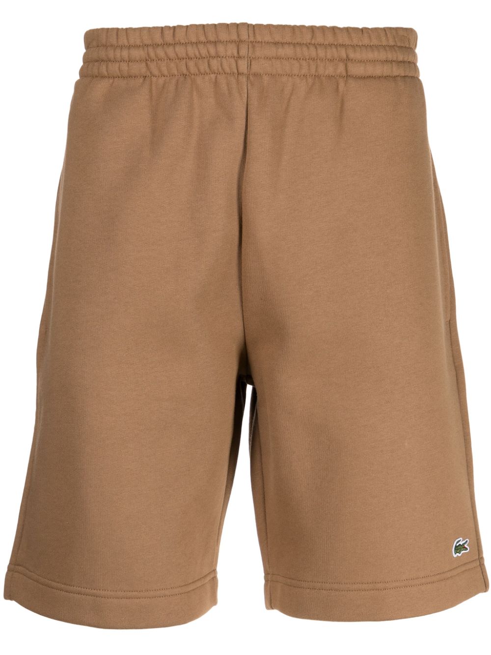 Lacoste logo-embroidered jersey shorts - Brown von Lacoste