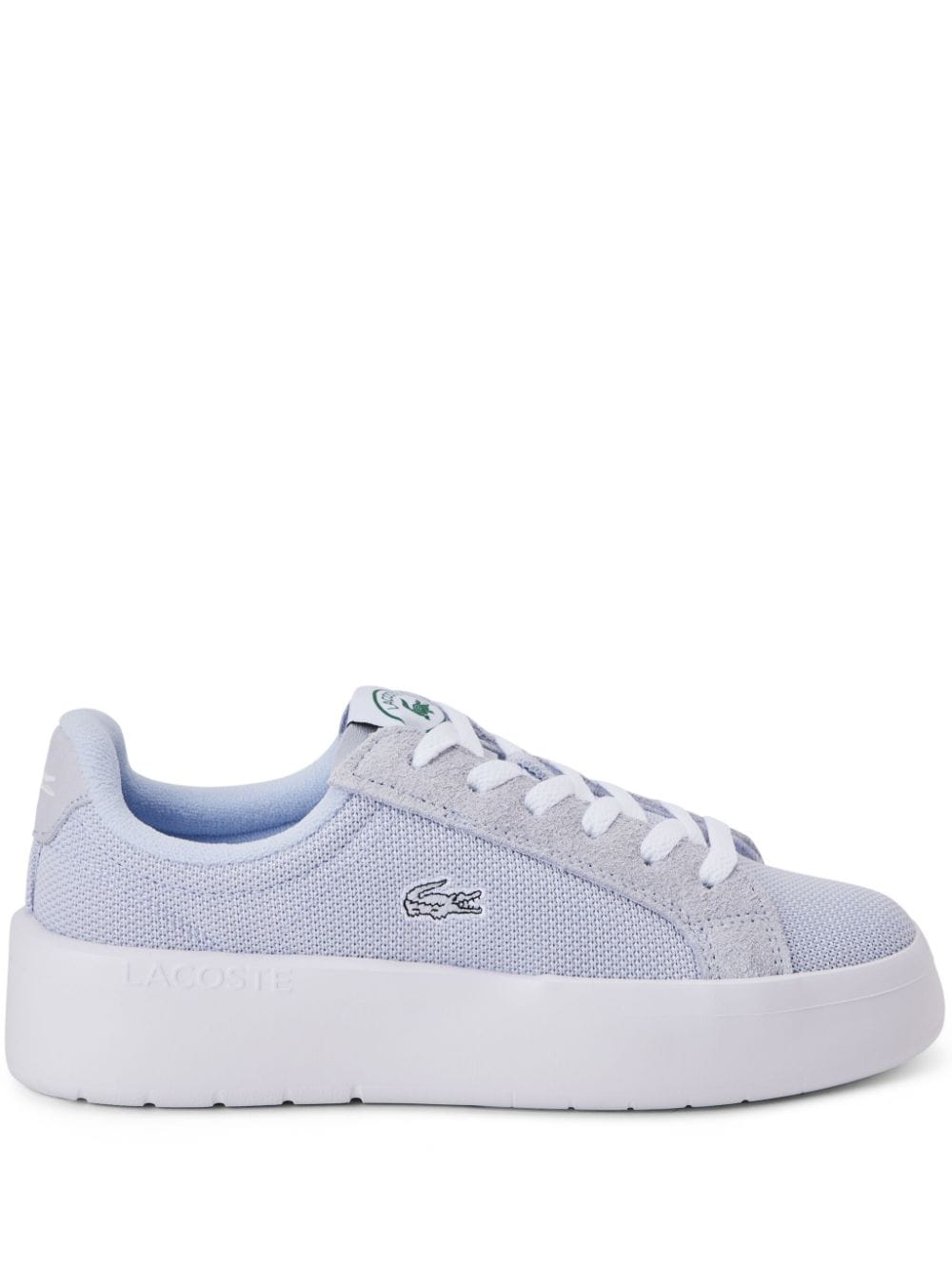 Lacoste logo-embroidered lace-up sneakers - Blue von Lacoste