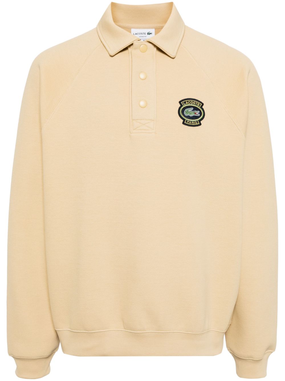 Lacoste logo-embroidered polo jumper - Yellow von Lacoste