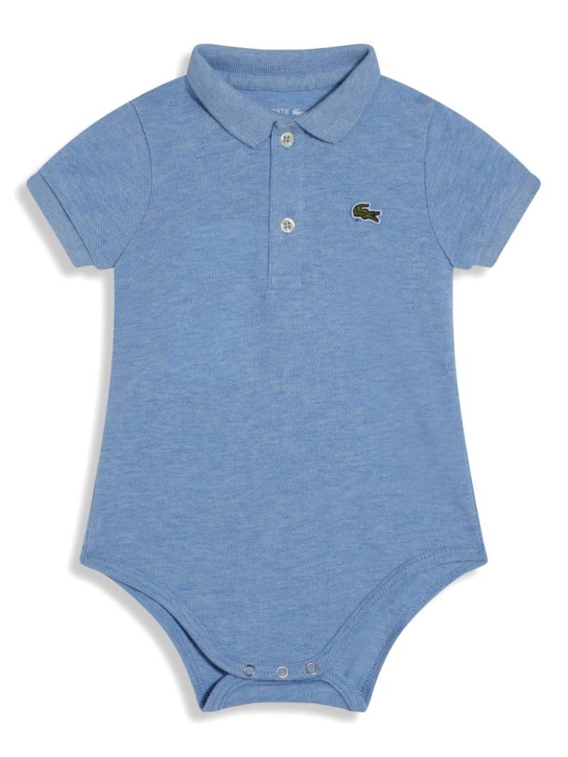 Lacoste logo-embroidered romper - Blue von Lacoste