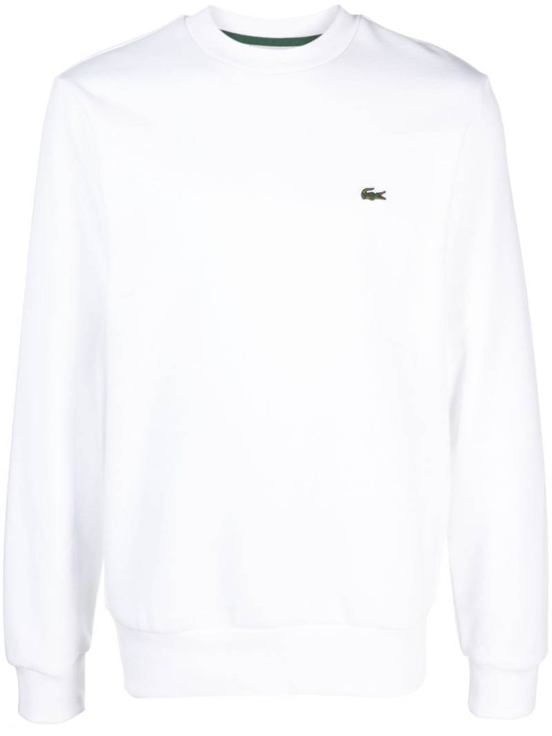 Lacoste logo-embroidered sweatshirt - White von Lacoste