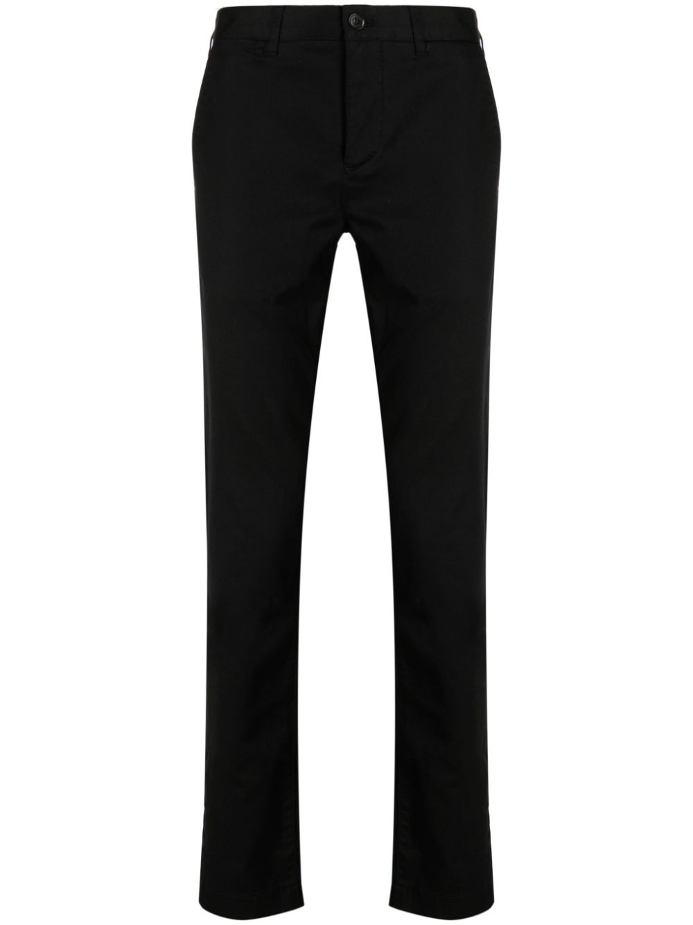 Lacoste slim-cut twill trousers - Black von Lacoste