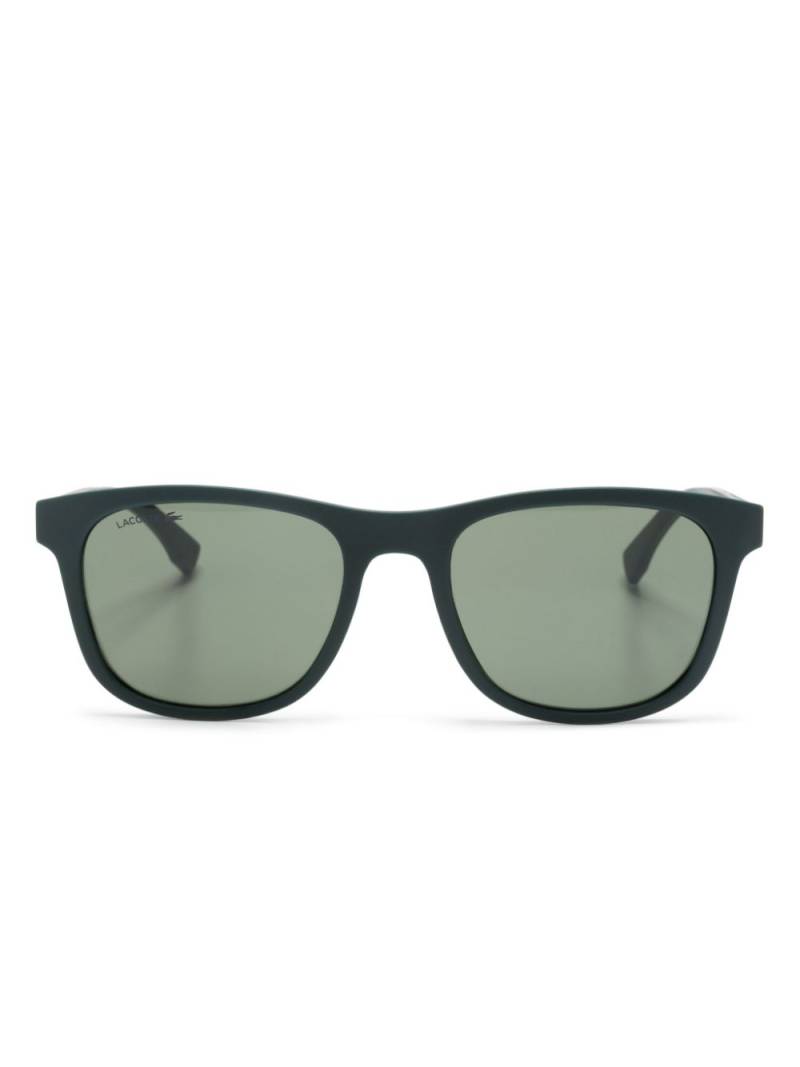 Lacoste logo-engraved square-frame sunglasses - Green von Lacoste