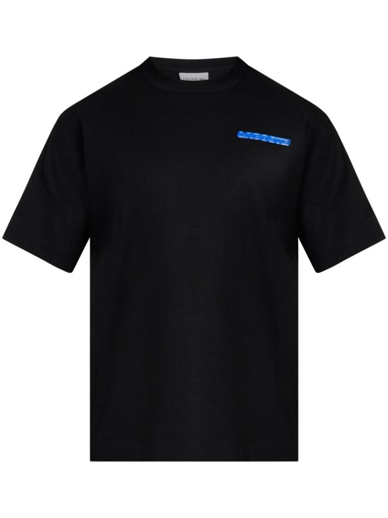 Lacoste logo-patch T-shirt - Black von Lacoste