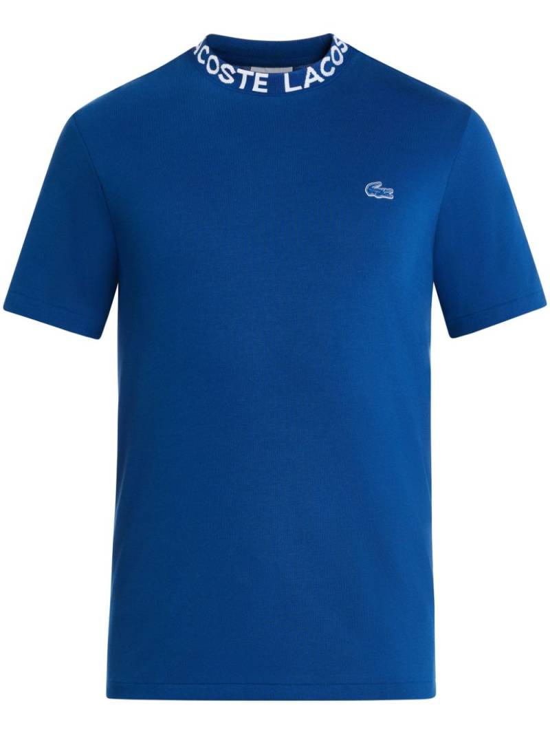 Lacoste logo-patch T-shirt - Blue von Lacoste