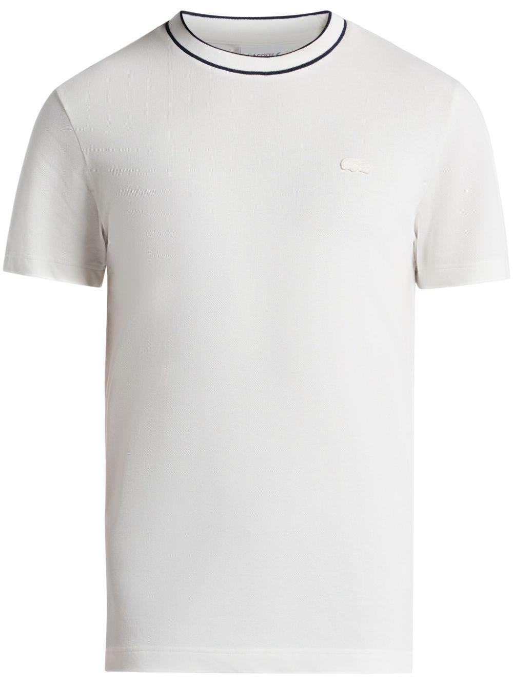 Lacoste logo-patch T-shirt - White von Lacoste