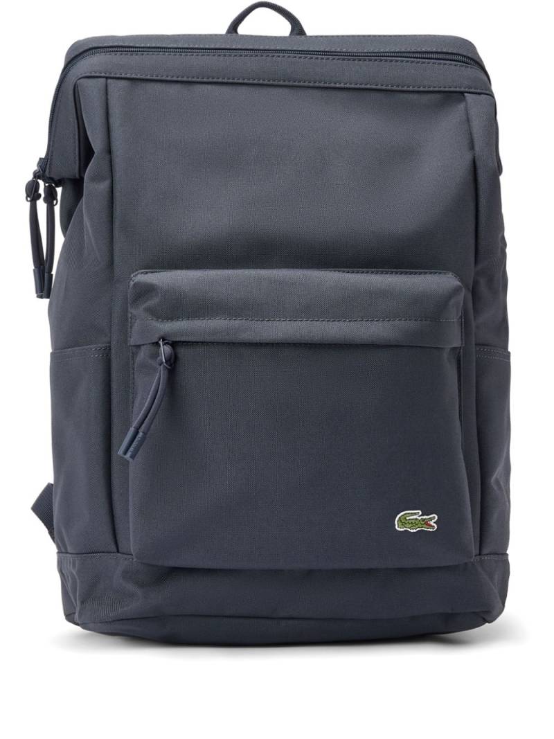 Lacoste logo-patch backpack - Blue von Lacoste