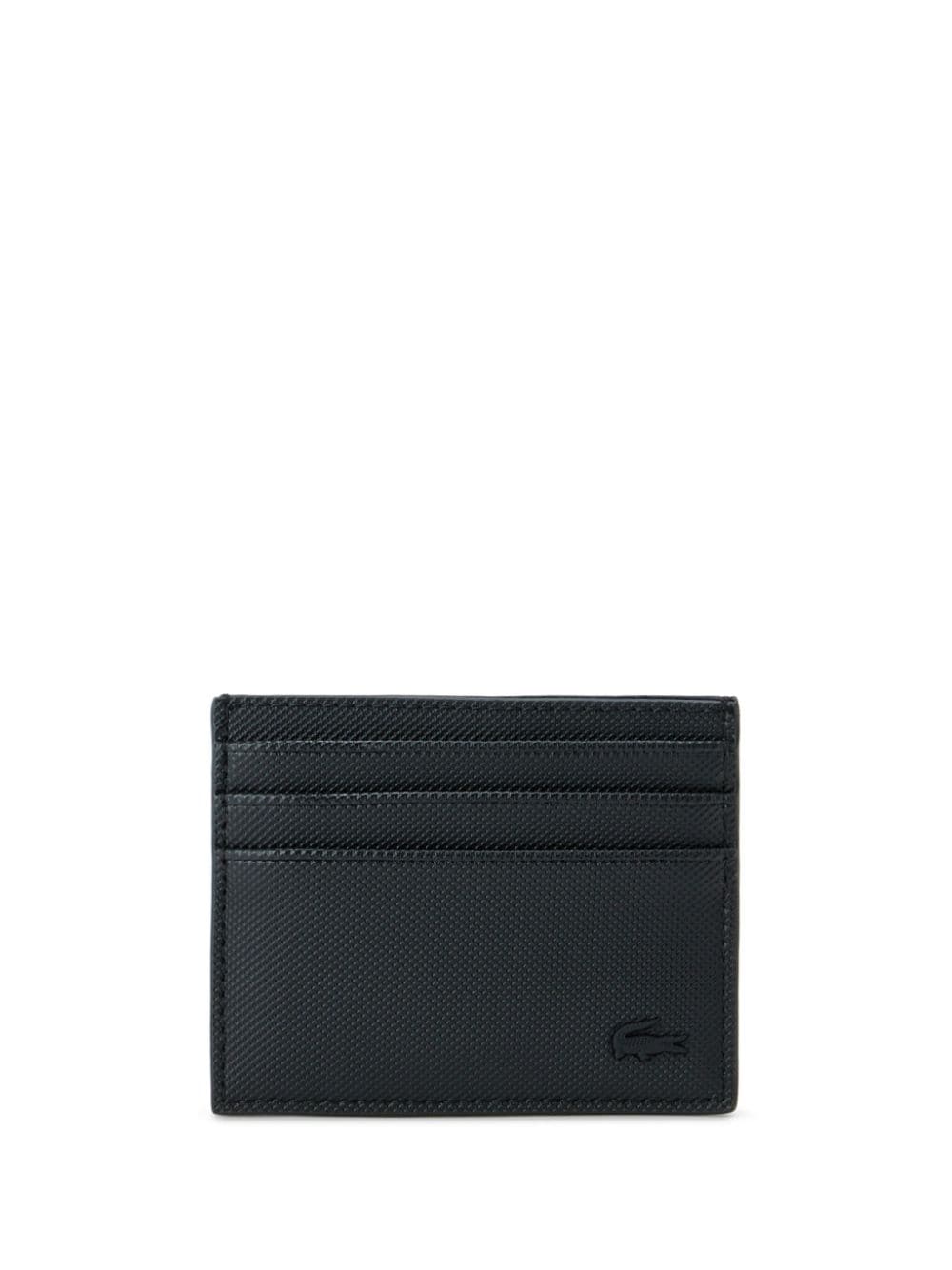 Lacoste logo-patch cardholder - Black von Lacoste