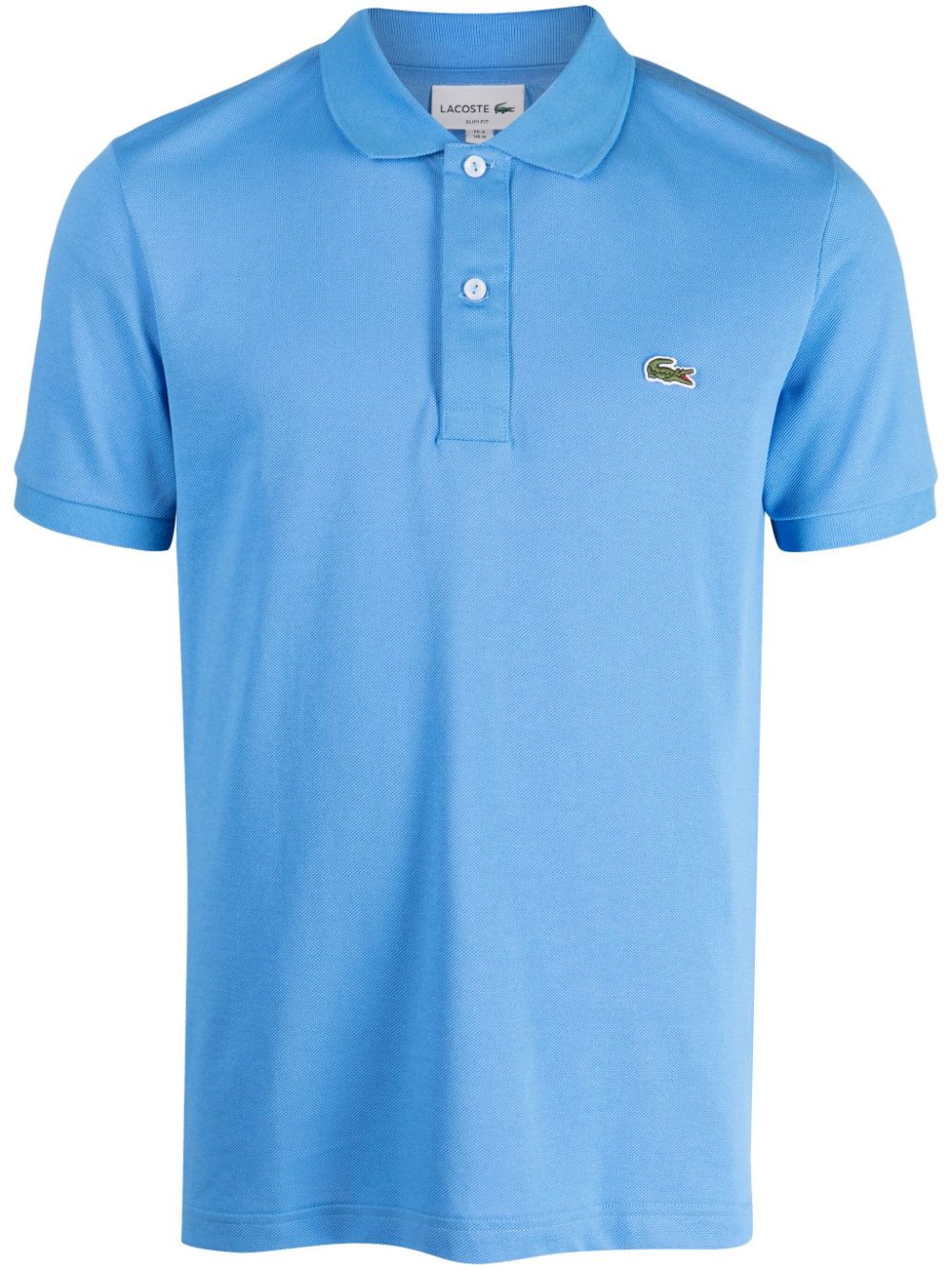 Lacoste logo-patch cotton polo shirt - Blue von Lacoste