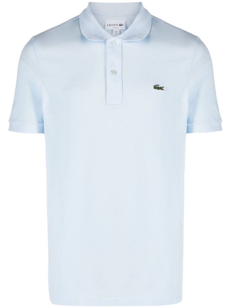 Lacoste logo-patch cotton polo shirt - Blue von Lacoste