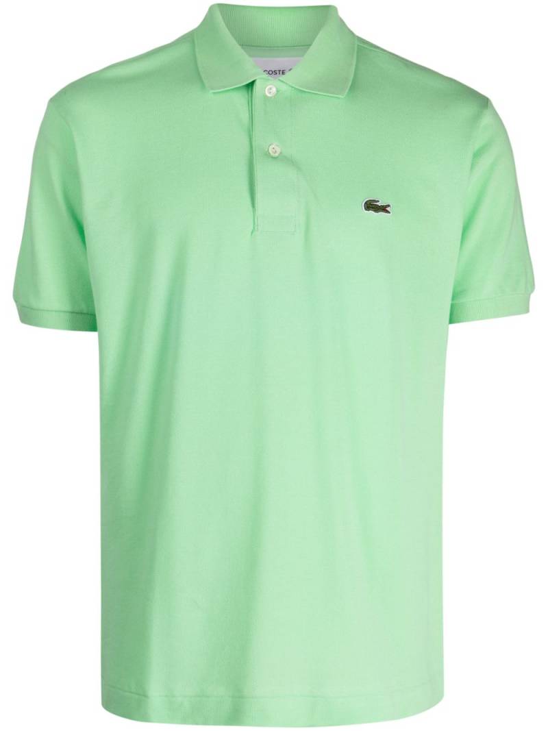 Lacoste logo-patch cotton polo shirt - Green von Lacoste