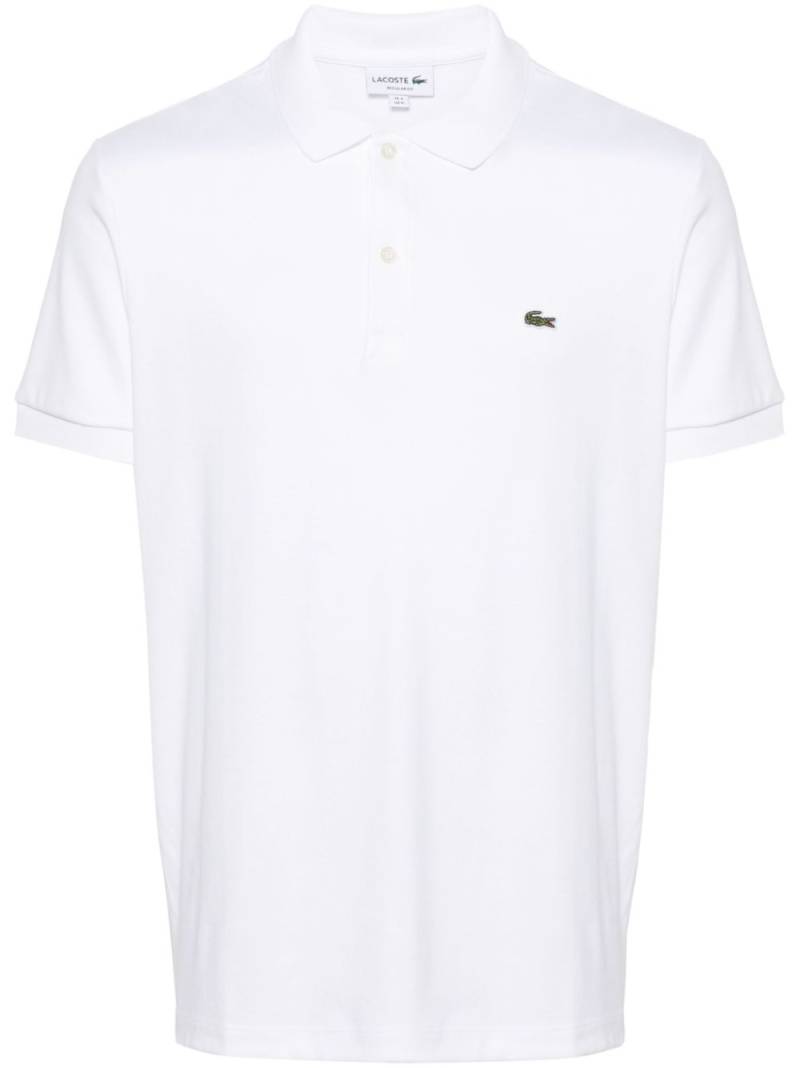 Lacoste logo-patch cotton polo shirt - White von Lacoste