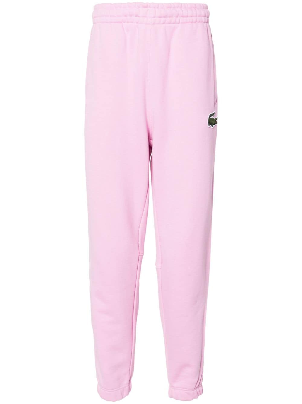 Lacoste logo-patch cotton track pants - Pink von Lacoste