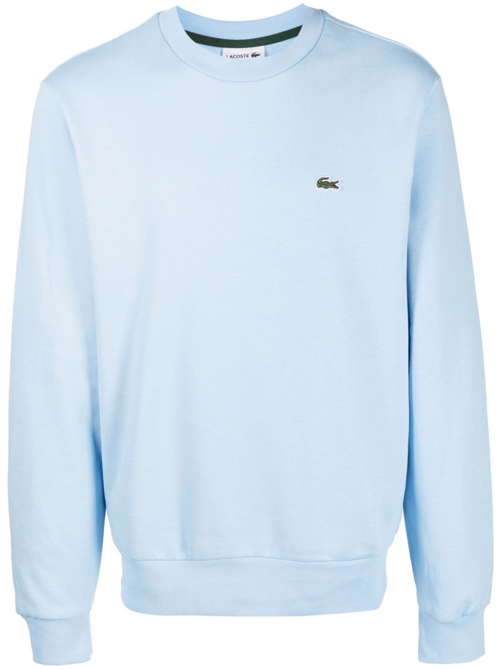 Lacoste logo-patch crew-neck sweatshirt - Blue von Lacoste