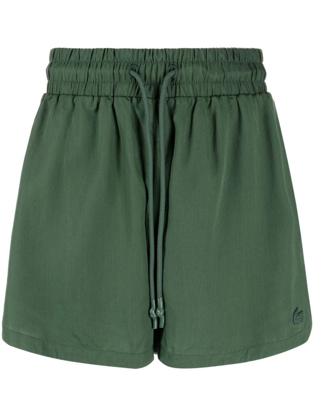 Lacoste logo-patch lyocell shorts - Green von Lacoste