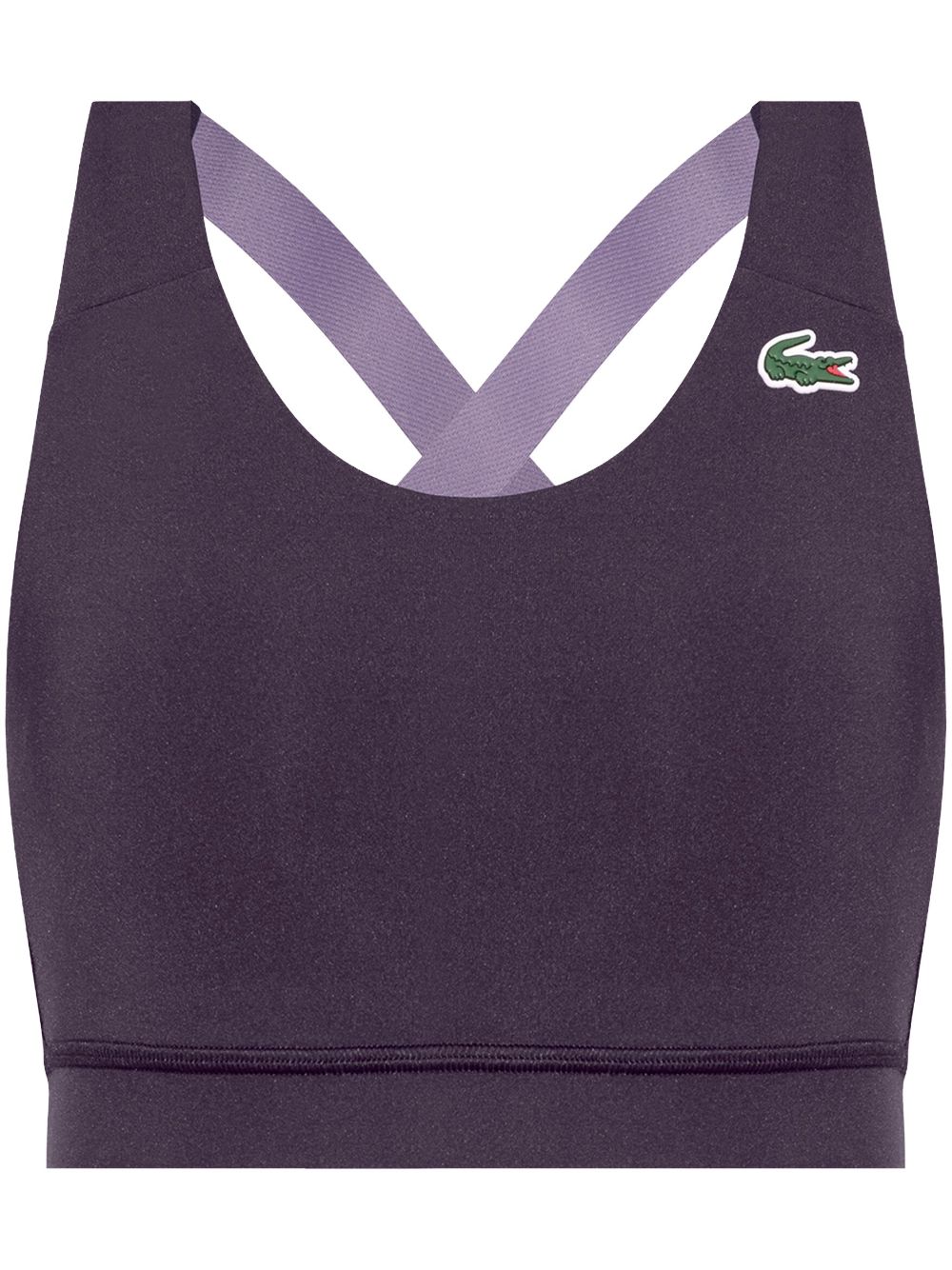 Lacoste logo patch performance top - Purple von Lacoste