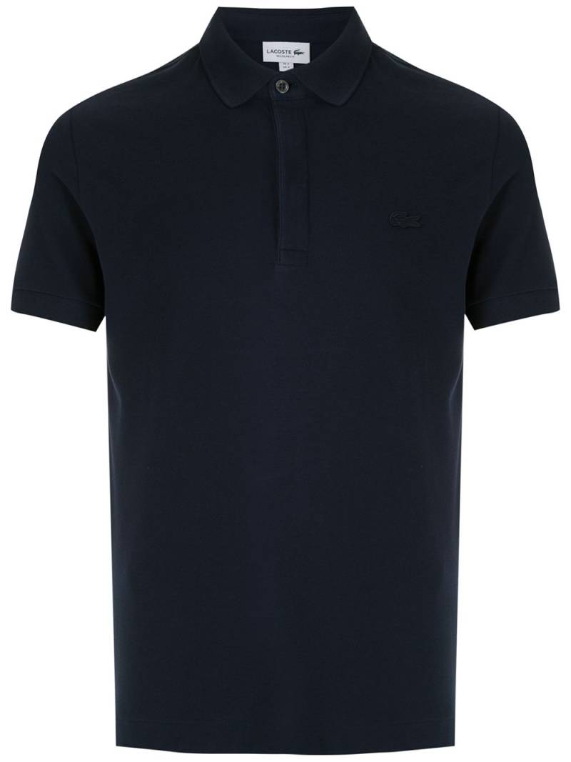 Lacoste logo patch polo shirt - Blue von Lacoste