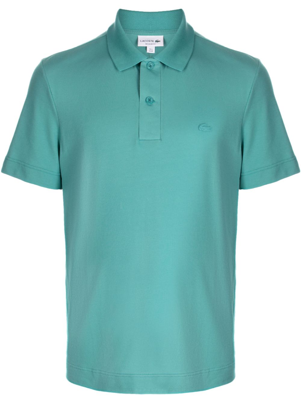 Lacoste logo-patch polo shirt - Blue von Lacoste