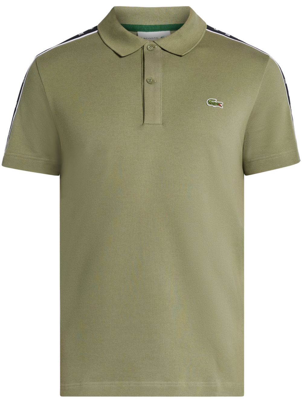 Lacoste logo-patch polo shirt - Green von Lacoste