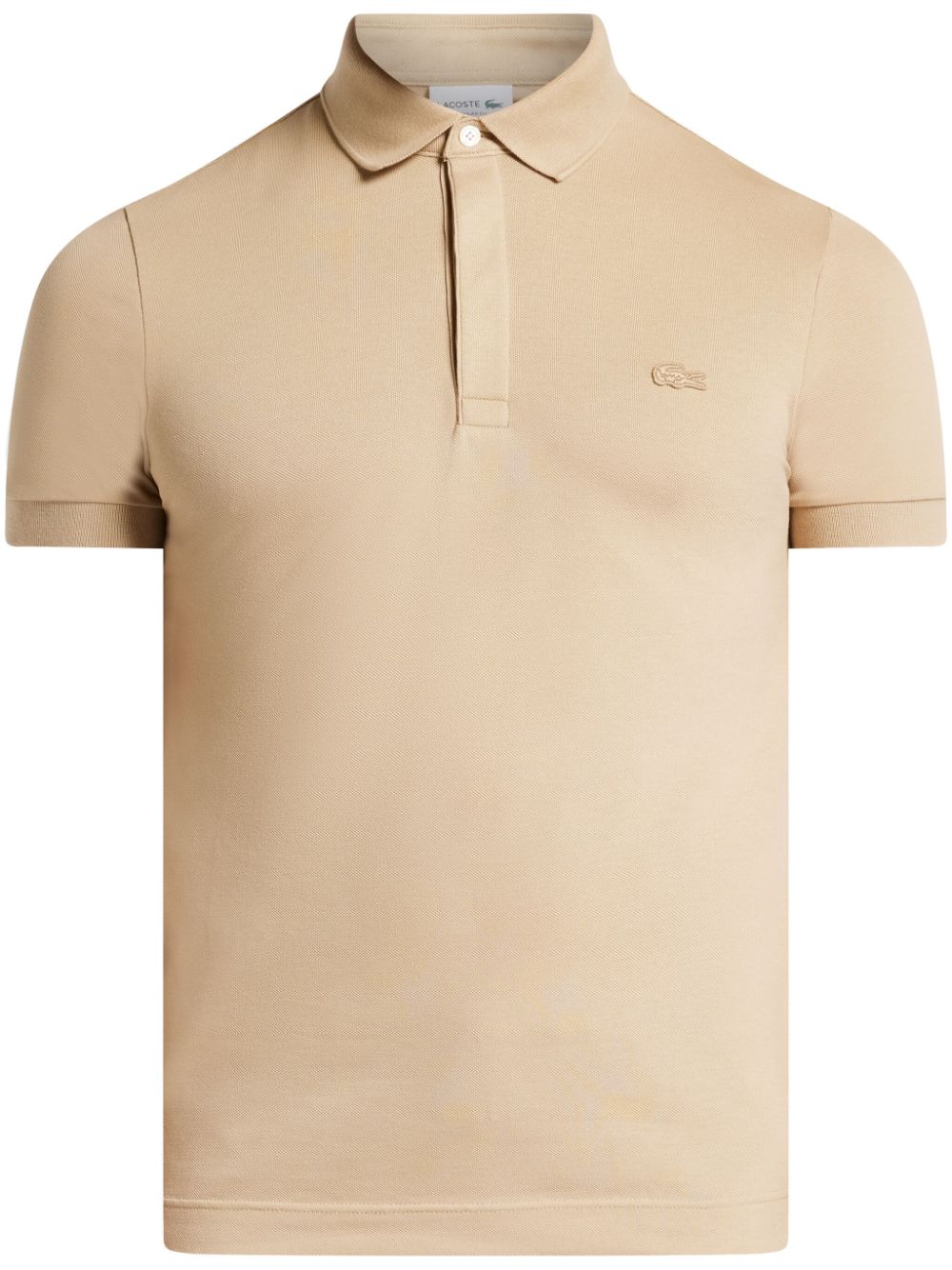 Lacoste logo-patch polo shirt - Neutrals von Lacoste