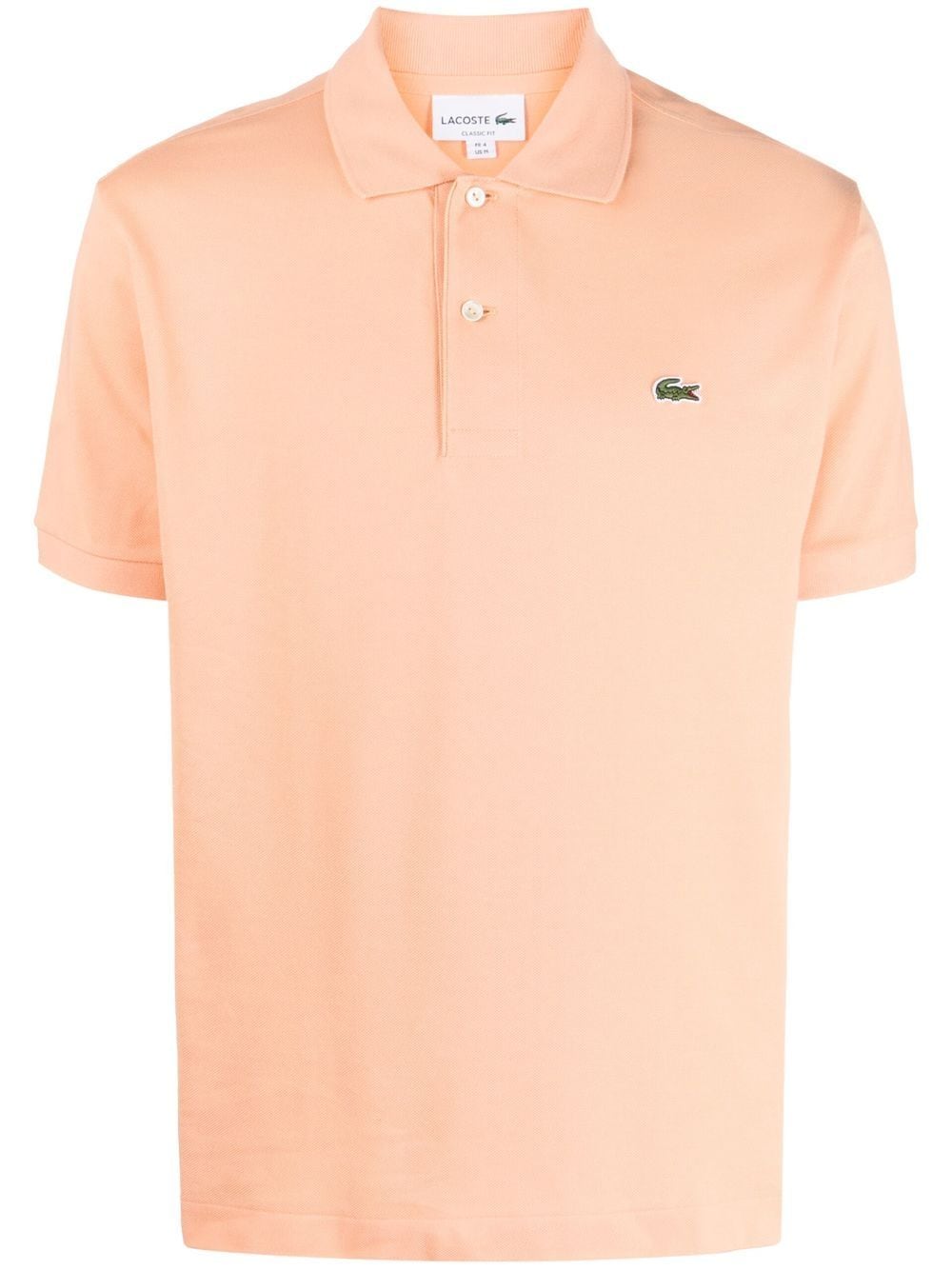 Lacoste logo-patch polo shirt - Orange von Lacoste