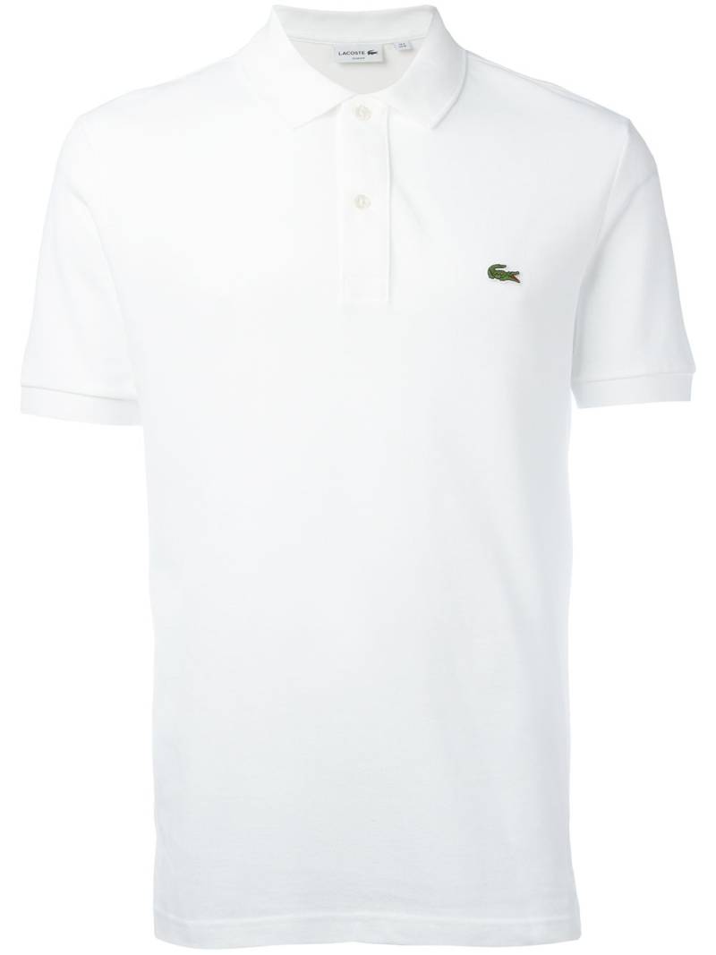 Lacoste logo patch polo shirt - White von Lacoste