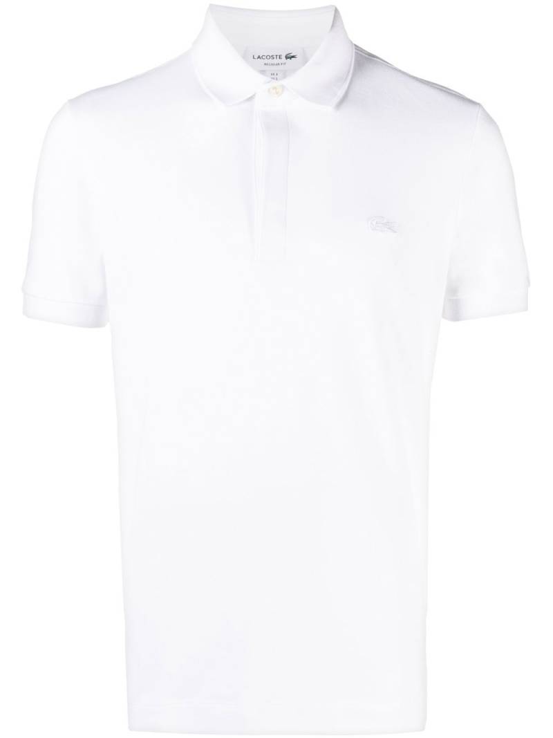 Lacoste logo-patch polo shirt - White von Lacoste