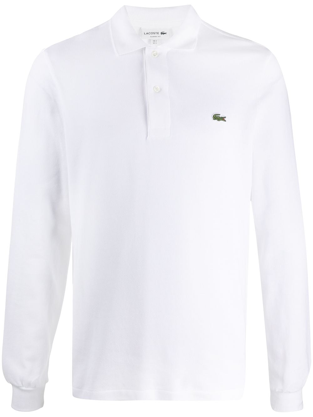 Lacoste logo patch polo shirt - White von Lacoste