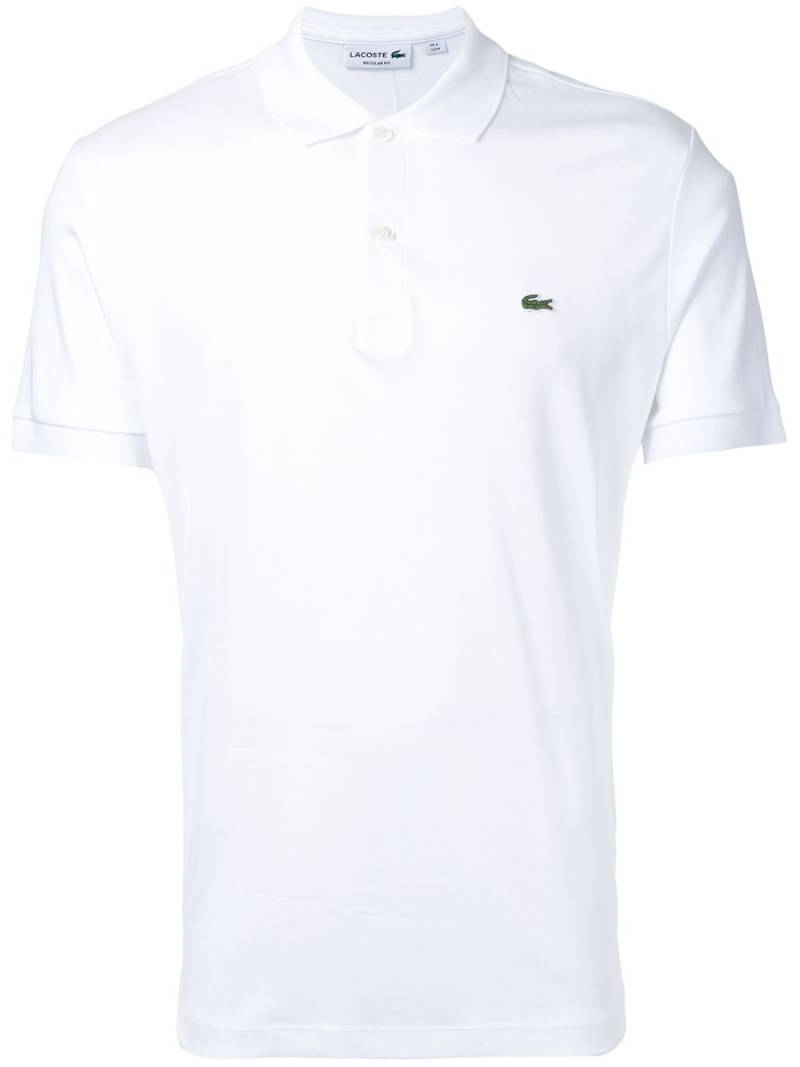 Lacoste logo patch polo shirt - White von Lacoste