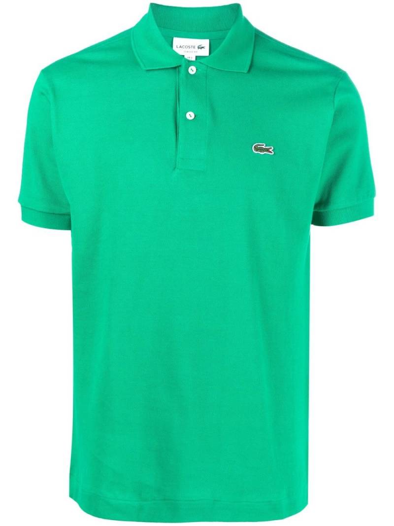 Lacoste logo-patch short-sleeve polo shirt - Green von Lacoste