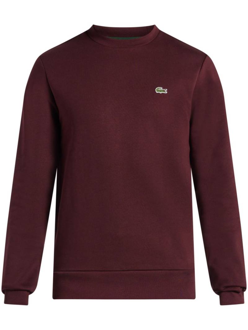 Lacoste logo-patch sweatshirt - Red von Lacoste