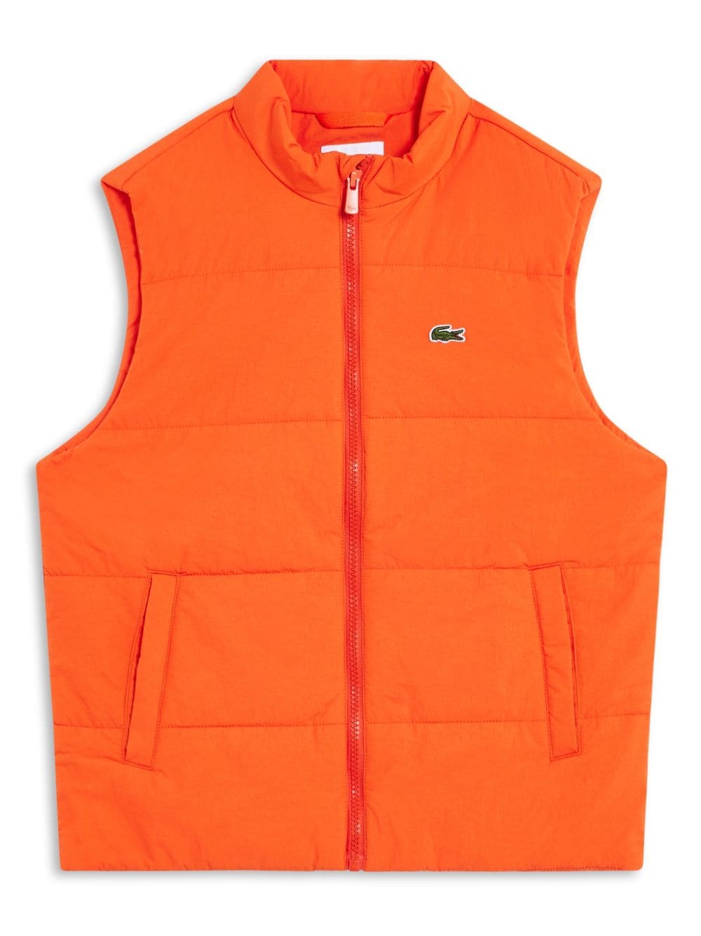 Lacoste logo-patch vest - Orange von Lacoste