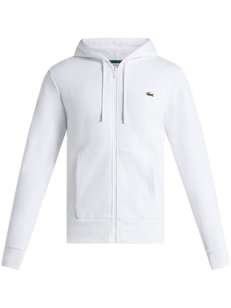 Lacoste logo-patch zipped sweatshirt - White von Lacoste