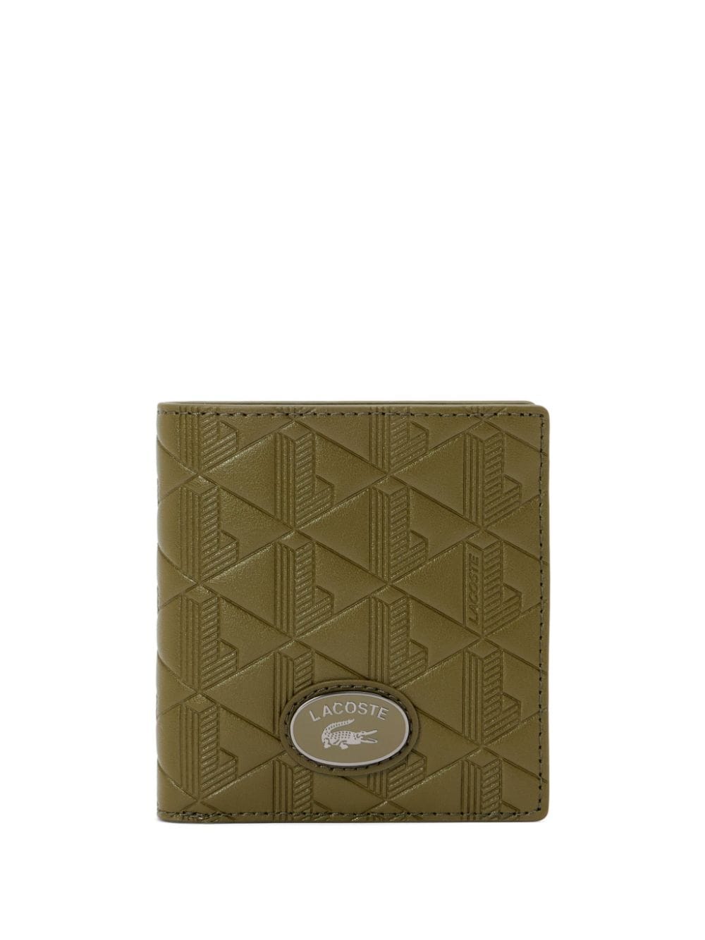 Lacoste logo plaque card holder - Green von Lacoste