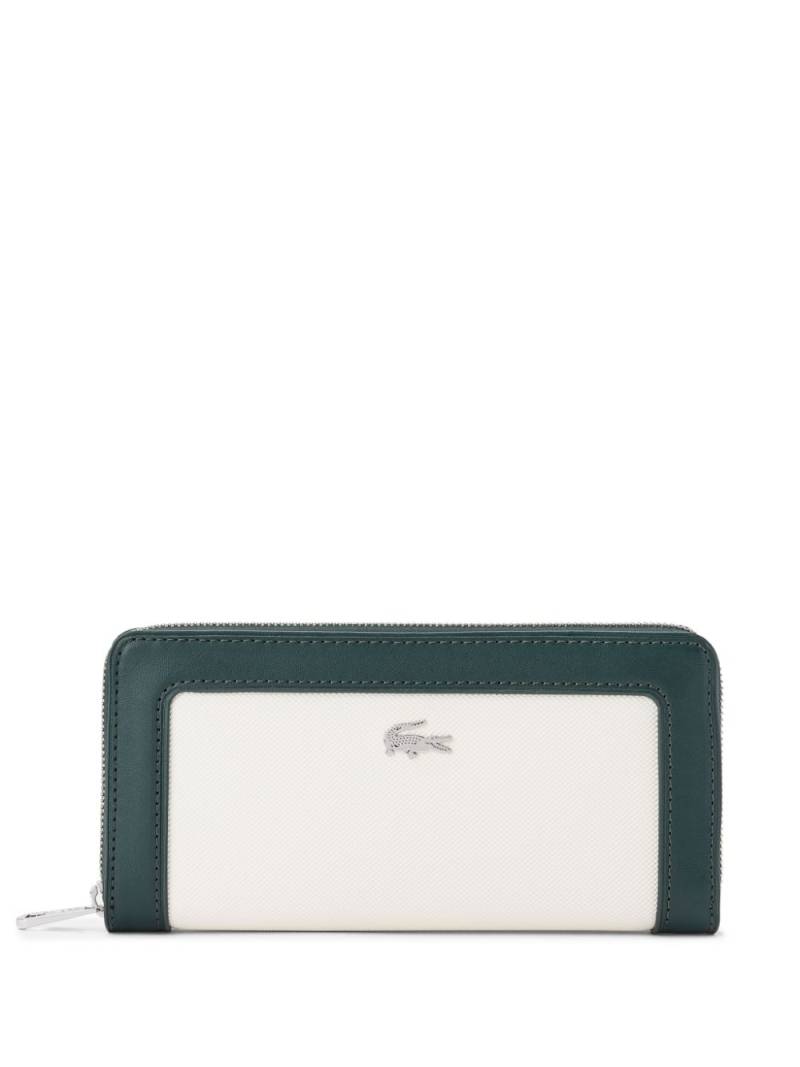 Lacoste logo-plaque two-tone wallet - Neutrals von Lacoste