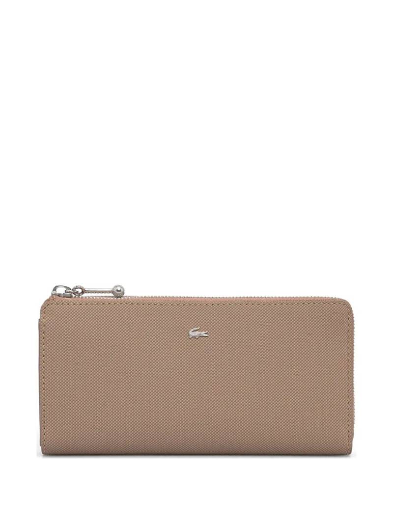 Lacoste logo-plaque wallet - Neutrals von Lacoste