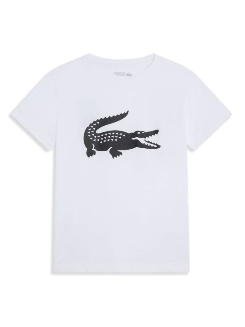 Lacoste logo-print cotton T-shirt - White von Lacoste