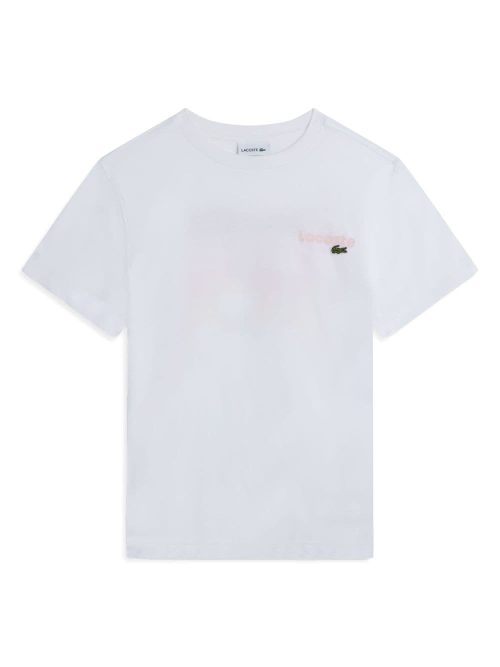 Lacoste logo-print cotton T-shirt - White von Lacoste