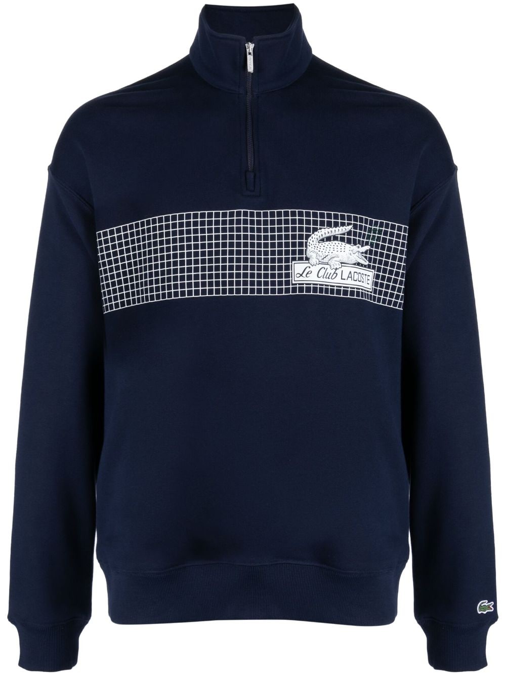 Lacoste logo-print cotton sweatshirt - Blue von Lacoste