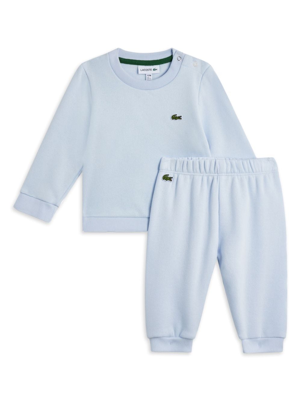 Lacoste logo-appliqué cotton tracksuit set - Blue von Lacoste