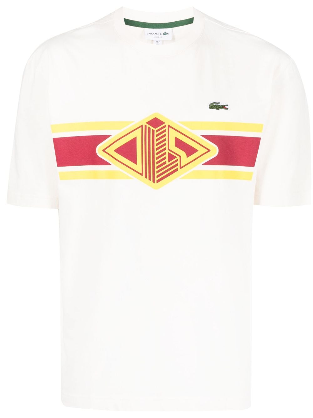 Lacoste logo-print crew-neck T-shirt - White von Lacoste