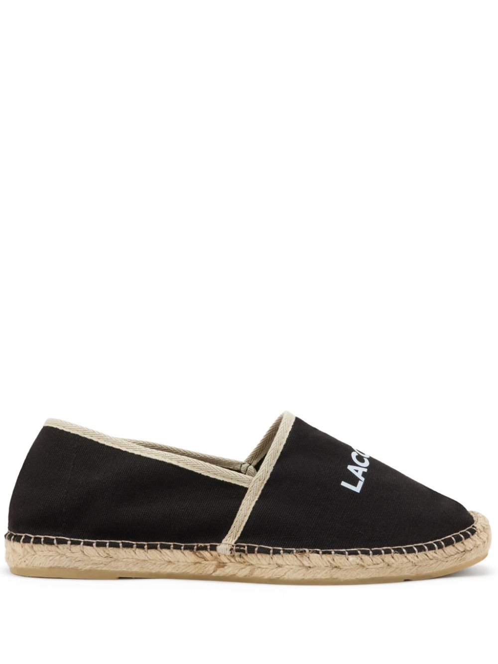 Lacoste logo-print espadrilles - Black von Lacoste