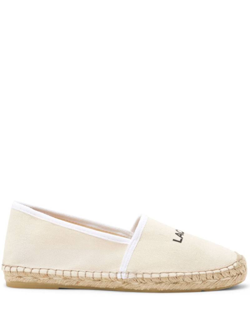 Lacoste logo-print espadrilles - Neutrals von Lacoste