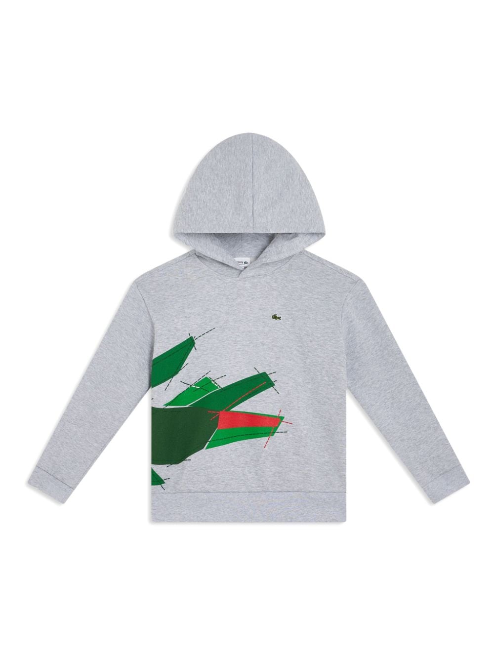 Lacoste logo-print hoodie - Grey von Lacoste