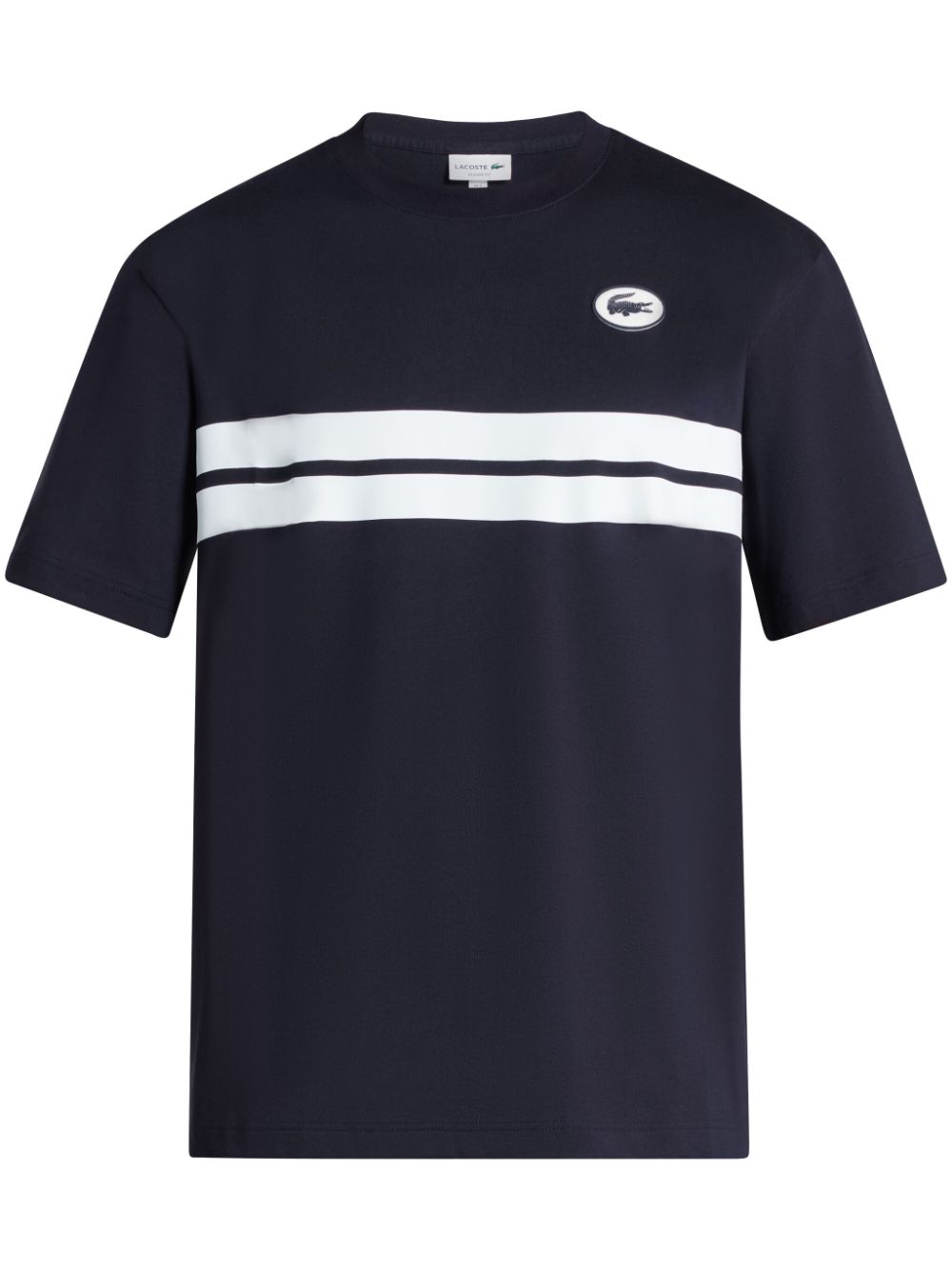 Lacoste logo-print organic cotton T-shirt - Blue von Lacoste