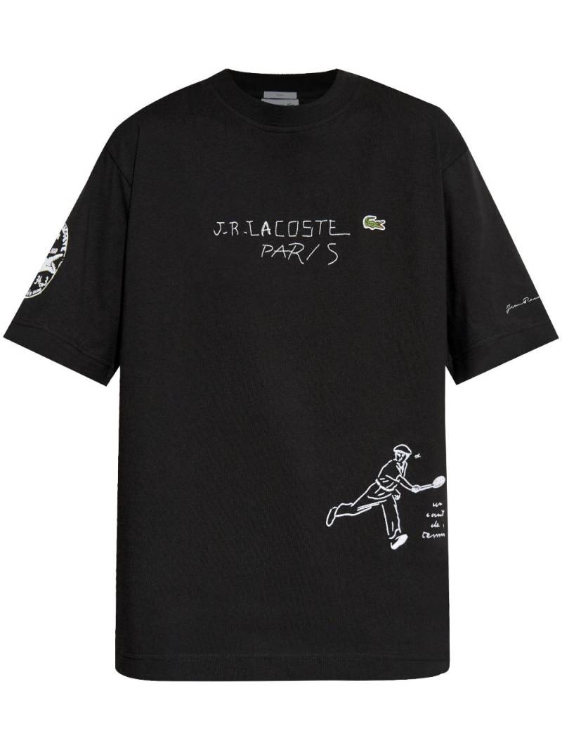 Lacoste logo-print t-shirt - Black von Lacoste