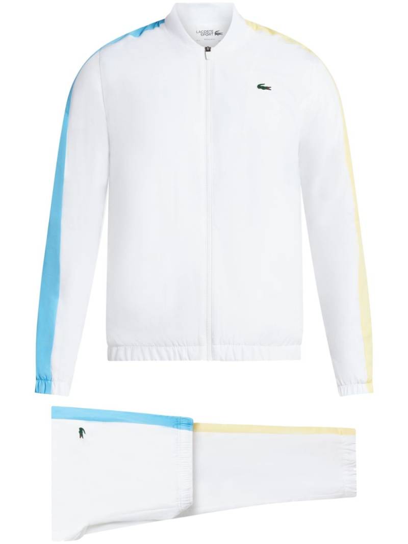 Lacoste logo-print zip-up tracksuit - White von Lacoste