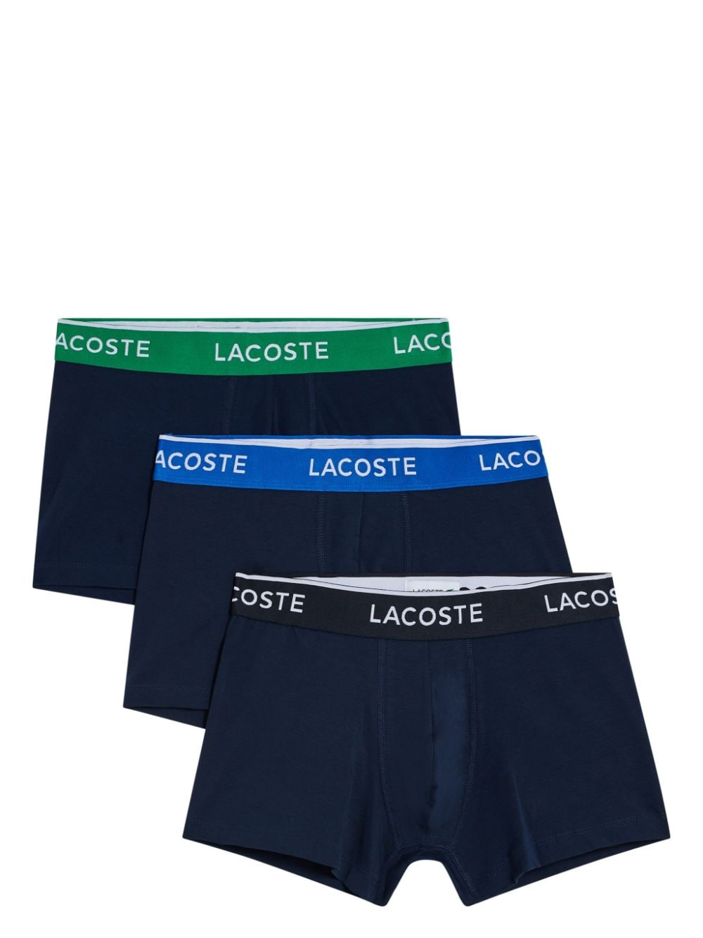 Lacoste logo-waistband boxers (pack of three) - Blue von Lacoste