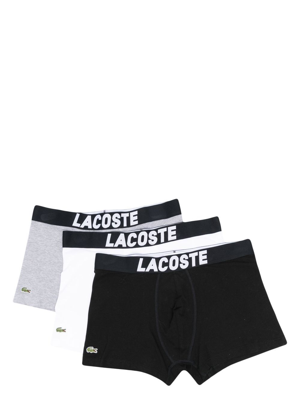 Lacoste logo-waistband boxers set of 3 - Black von Lacoste